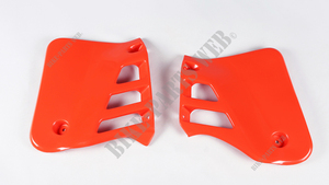 Plastic, radiator covers Flash Red R119 Honda CR250R - OUIES RADIATEUR PAIRE CR250R R119